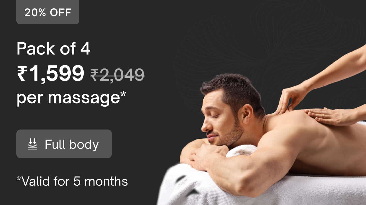 Super saver packs - 4 sessions (Mon-Sat only): Deep tissue healing therapy