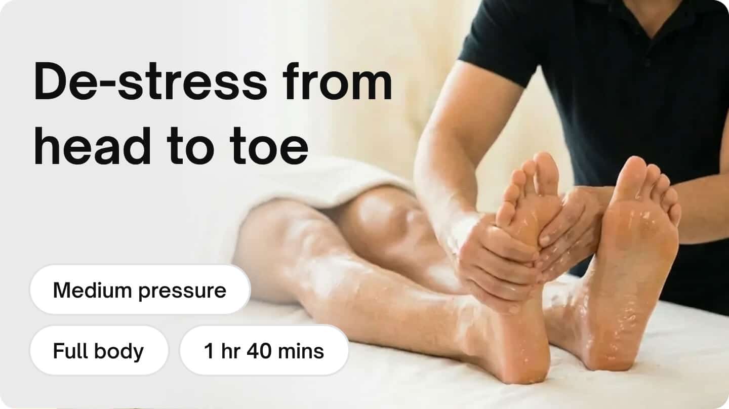 Stress relief  - Top-to-toe stress relief massage