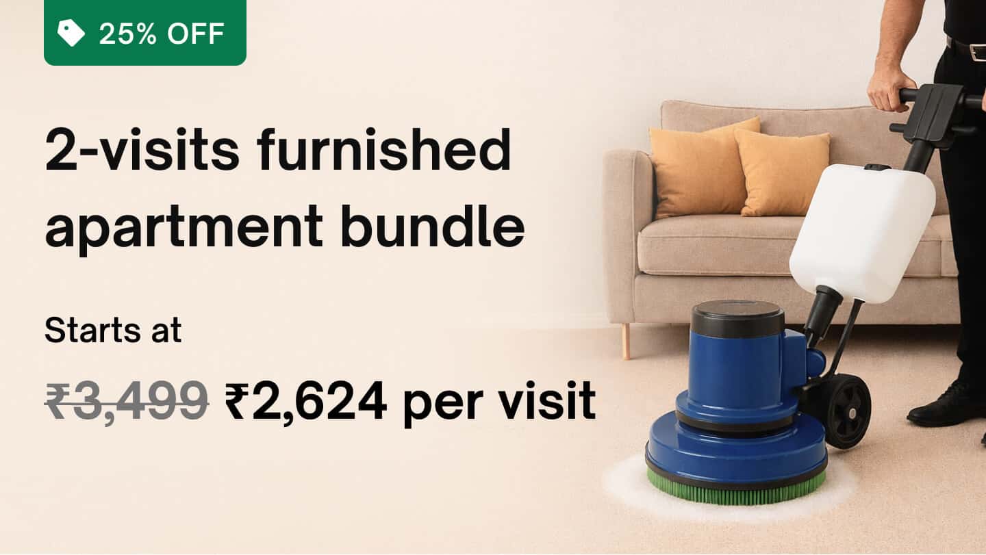 Maintenance pack - 2 visits (Weekdays only): Furnished apartment