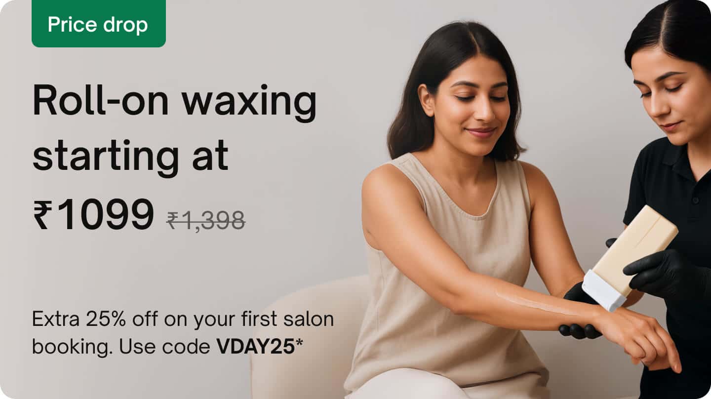 Waxing & threading - Roll-on waxing (Full arms, legs & underarms)