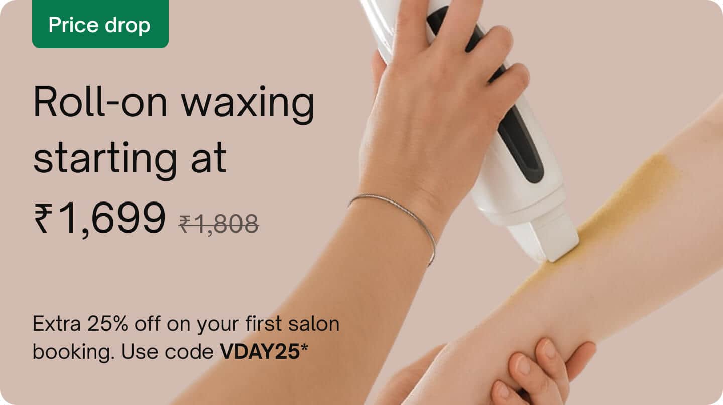 Waxing - Roll-on waxing (Full arms & legs, underarm)