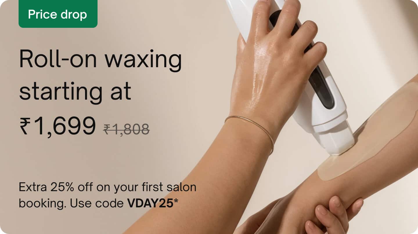 Waxing - Roll-on waxing (Full arms & legs, underarm)