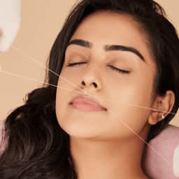 Threading, face wax, bleach - Upperlip threading