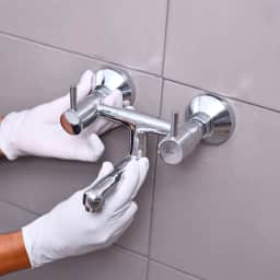 Tap & mixer - Hot & cold water mixer installation
