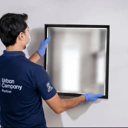 Drill & Hang - Bathroom mirror installation