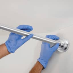 Window & Curtain - Curtain rod installation (two brackets)