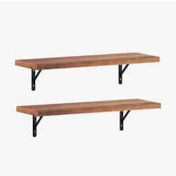Drill & hang - Wooden shelf installation