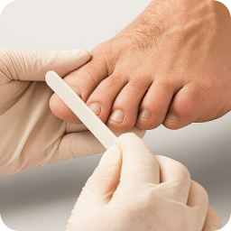 Manicure & pedicure - Nail cut & file (feet)