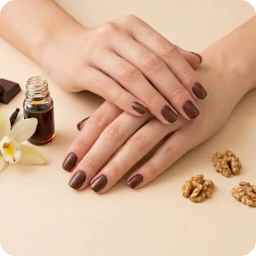 Pedicure & manicure - Elysian chocolate & vanilla manicure
