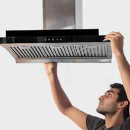 Installation/uninstallation - Island chimney installation