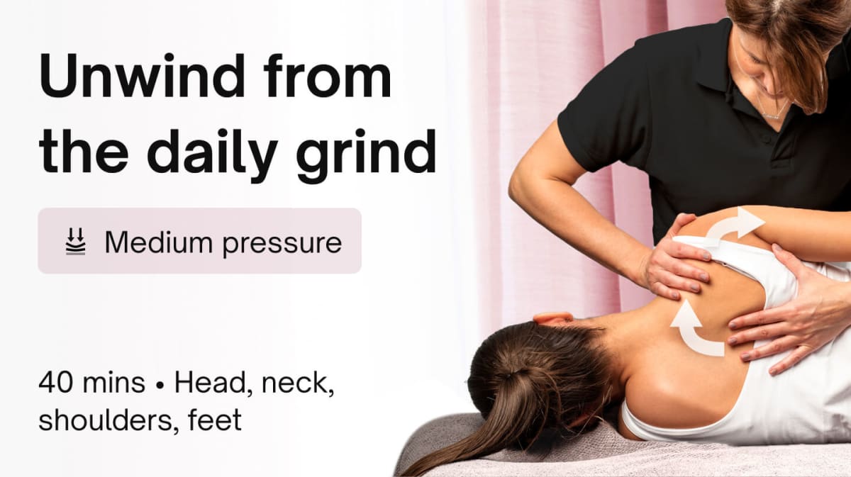 40 Minute Back Neck & Shoulder Massage
