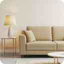 Sofa, carpet & curtain