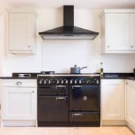 Book by room - Empty Kitchen Cleaning with chimney