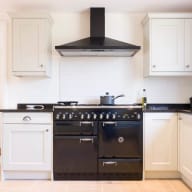 Book by room - Empty Kitchen Cleaning with chimney