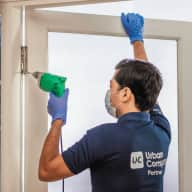 Door - Mesh grill door installation