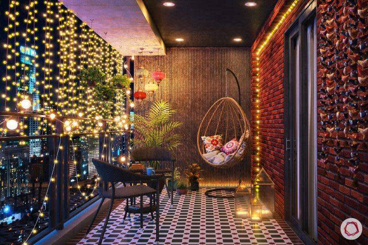 lighting balcony