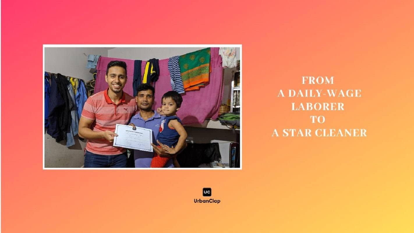 From A Daily-Wage Laborer To Star Cleaner At Urban Company: Story Of Rabiul