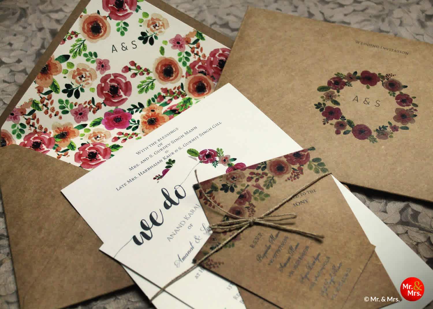 18 Pretty Floral Wedding Invitations To Crush On