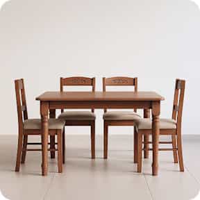 Dining table & chairs cleaning