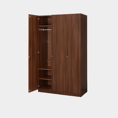 Three door wardrobe