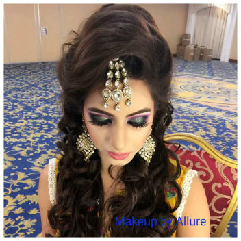 Heavy Half Up Half Down Hairstyle With Soft Curls By Sonalika Kapoor
