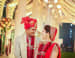 Red And Gold Silk Turban With Gold Kilangi Brooch by Kabeer Grover Wedding-photography Groom-wear-and-accessories | Weddings Photos & Ideas