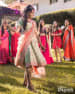 Persian Colored Knee Length Lehenga Goes Best For Mehendi by Kabeer Grover Wedding-photography Wedding-dresses | Weddings Photos & Ideas