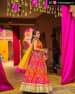 Bright Orange And Pink Lehenga For Mehendi Suits Best On The Bride by Kabeer Grover Wedding-photography Wedding-dresses | Weddings Photos & Ideas