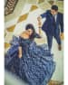 Blue Embroided Gown For Sangeet by Kabeer Grover Wedding-photography Wedding-dresses Groom-wear-and-accessories | Weddings Photos & Ideas