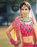 Two Piece Polki Kundan Necklace Suits Best With Bright Magenta Bridal Attire by Kabeer Grover Wedding-photography Bridal-jewellery-and-accessories | Weddings Photos & Ideas