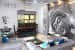 Cosmic Latte Designer Living Room With Textured wall by Khyaati Verma Living-room Contemporary | Interior Design Photos & Ideas