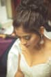 Twisted Bridal Bun With Front Fringes Goes Well With Smoky Eyes by Bosco Naveen Bridal-makeup Wedding-hairstyles | Weddings Photos & Ideas