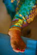 The brides golden anklet coupled with the henna by Media Mads Bridal-jewellery-and-accessories | Weddings Photos & Ideas