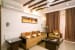 Beige Living Room With Shiny Cushions by Vikas Bhoir Living-room Contemporary | Interior Design Photos & Ideas