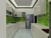 L shaped kitchen with white granite top and base and wall cabinet by Interior Wizards Modular-kitchen Modern | Interior Design Photos & Ideas