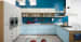 L Shaped Light Blue Modular Kitchen by Noah Interiors Modular-kitchen Contemporary | Interior Design Photos & Ideas