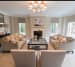 Glass Center Table With Chandelier In Living Space by Design Decor Living-room Contemporary | Interior Design Photos & Ideas