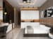 Limestone Flooring With Low Floor Bed by Design Decor Bedroom Contemporary | Interior Design Photos & Ideas