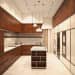 Well Lit Modular Kitchen With Walnut Brown Shaded Wooden Cabinets by Neha Chopra Modular-kitchen Modern | Interior Design Photos & Ideas
