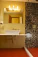 Stylish Bathroom With White Sanitaryware and Wooden Floor by Viraf Laskari Bathroom Modern | Interior Design Photos & Ideas