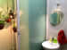 Compact bathroom with Frosted Glass Door by Viraf Laskari Bathroom Modern | Interior Design Photos & Ideas