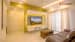 Living Room With Wooden Display Unit and marble flooring by Furdo.com Living-room Minimalistic | Interior Design Photos & Ideas