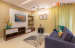 Living Room With Purple Sofa and false ceiling by Furdo.com Living-room Modern | Interior Design Photos & Ideas