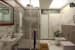 Bathroom Space With Marble Furnishing And Glass Shower Stall by Shishu Yadava Bathroom Contemporary | Interior Design Photos & Ideas