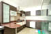 U shaped kitchen with wooden cabinets and false ceiling by Reshma Rasheed Modular-kitchen Contemporary | Interior Design Photos & Ideas