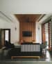 Classy Living Room with Sofa Set and TV Unit by Aarushi Kumar Living-room Modern | Interior Design Photos & Ideas