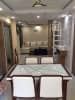 Dinning space with white table chairs false ceiling by Prashant Mali Dining-room Contemporary | Interior Design Photos & Ideas