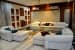 Living area with lavishing white sofa and wall decor by Prashant Mali Living-room Contemporary | Interior Design Photos & Ideas