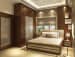 Modern bedroom with wooden designed wall and wardrobe by Prashant Mali Bedroom Contemporary | Interior Design Photos & Ideas