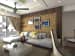 Contemporary White Living Room With Wooden Panels by Umesh Vishwakarma Living-room Contemporary | Interior Design Photos & Ideas